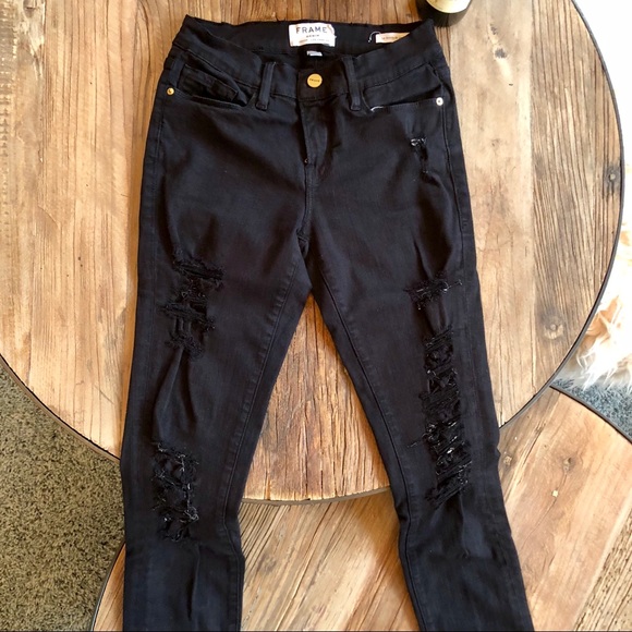 Frame Denim distressed jeans - le skinny de jeanne - Picture 3 of 4